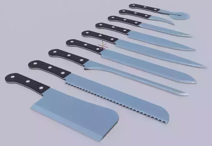 Knife Set of kitchen knives