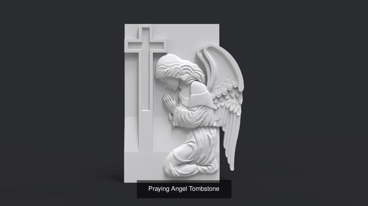 Angel Monuments 3D Model Collection_4