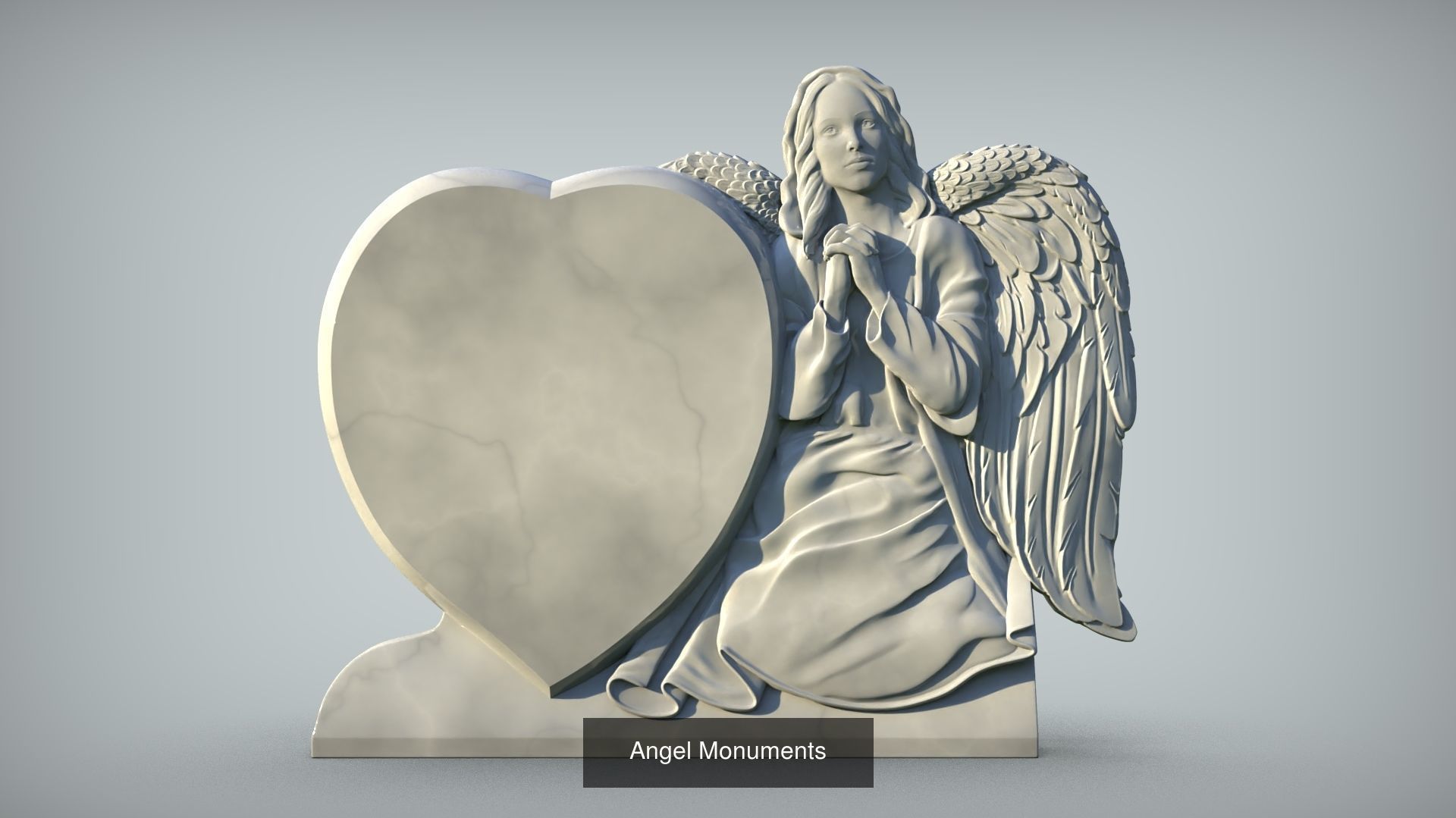 Angel Monuments 3D Model Collection_8