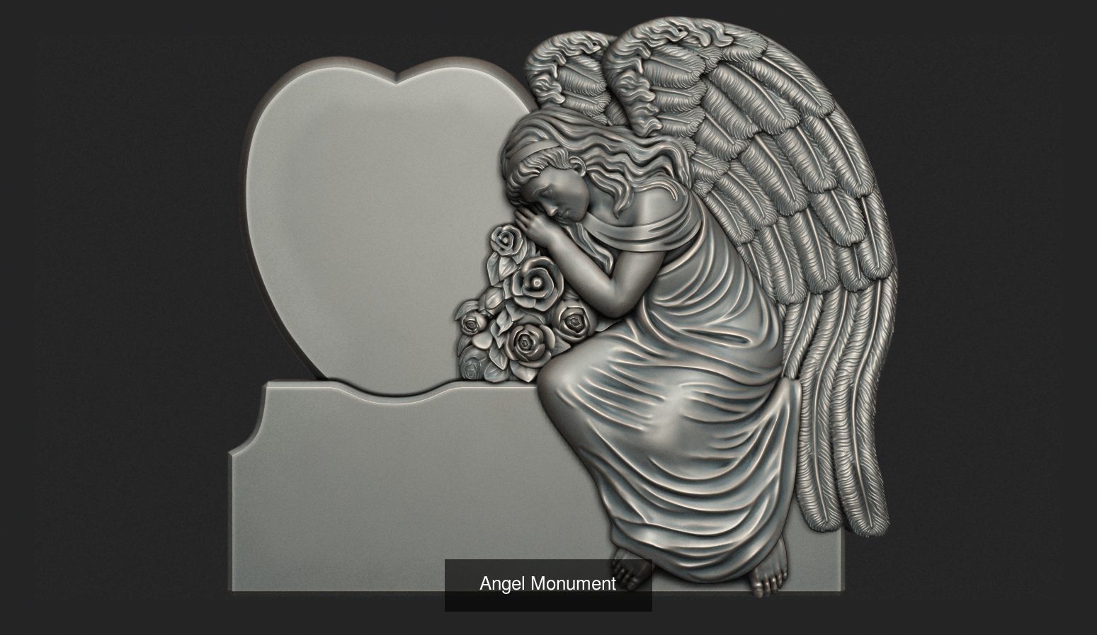 Angel Monuments 3D Model Collection_7