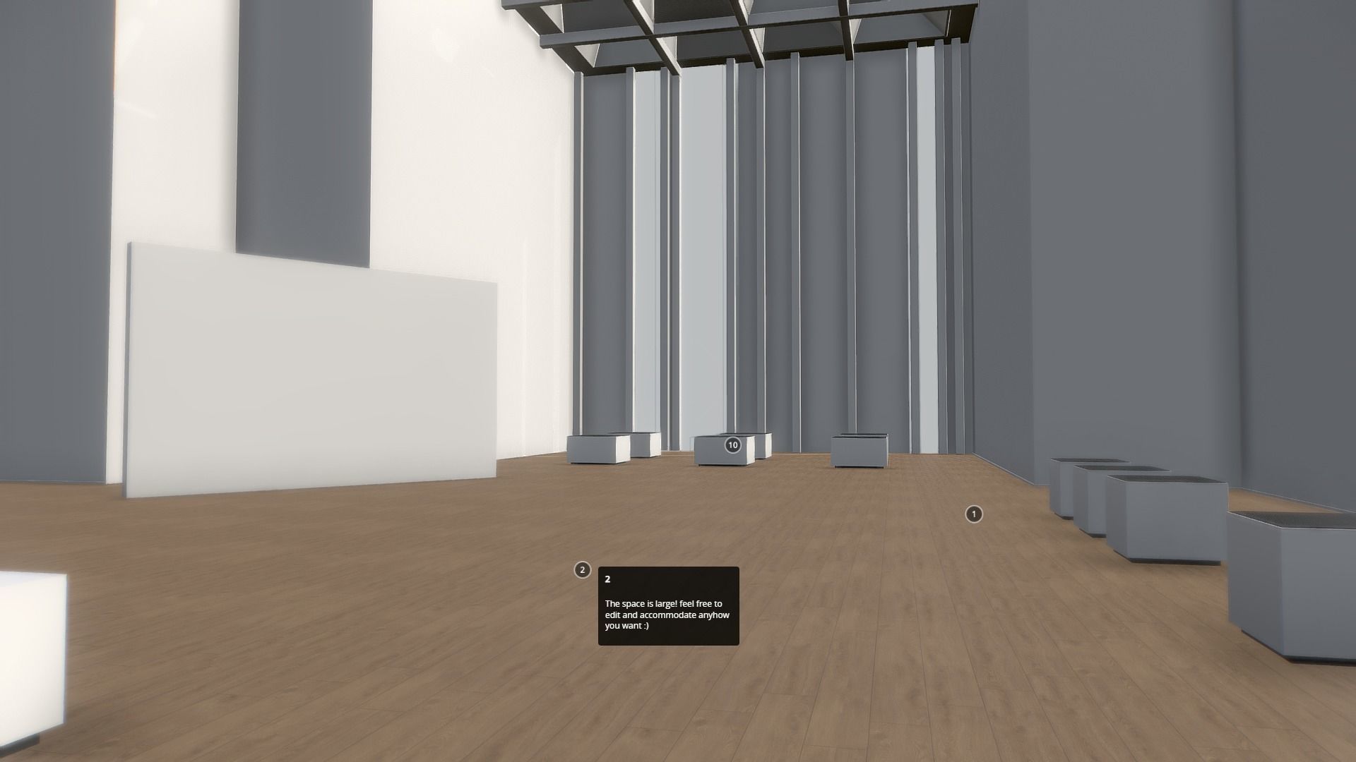 VR Gallery Minimal Showroom for pruducts vol 4 Low-poly 3D model_7