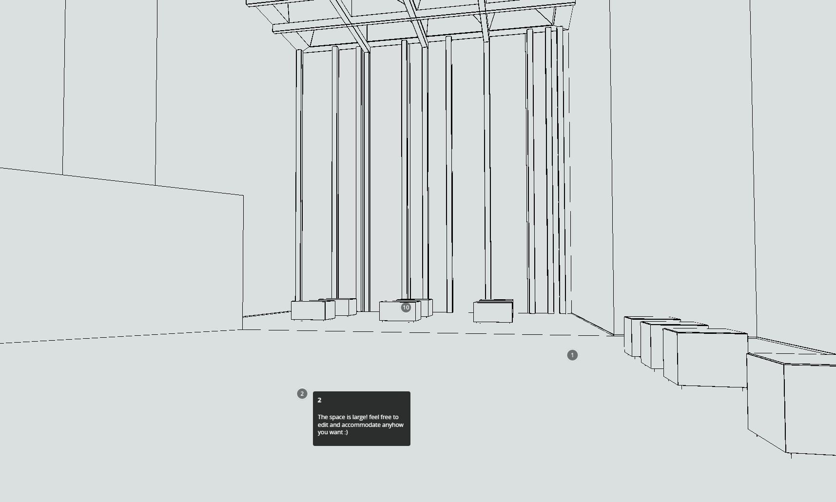 VR Gallery Minimal Showroom for pruducts vol 4 Low-poly 3D model_15