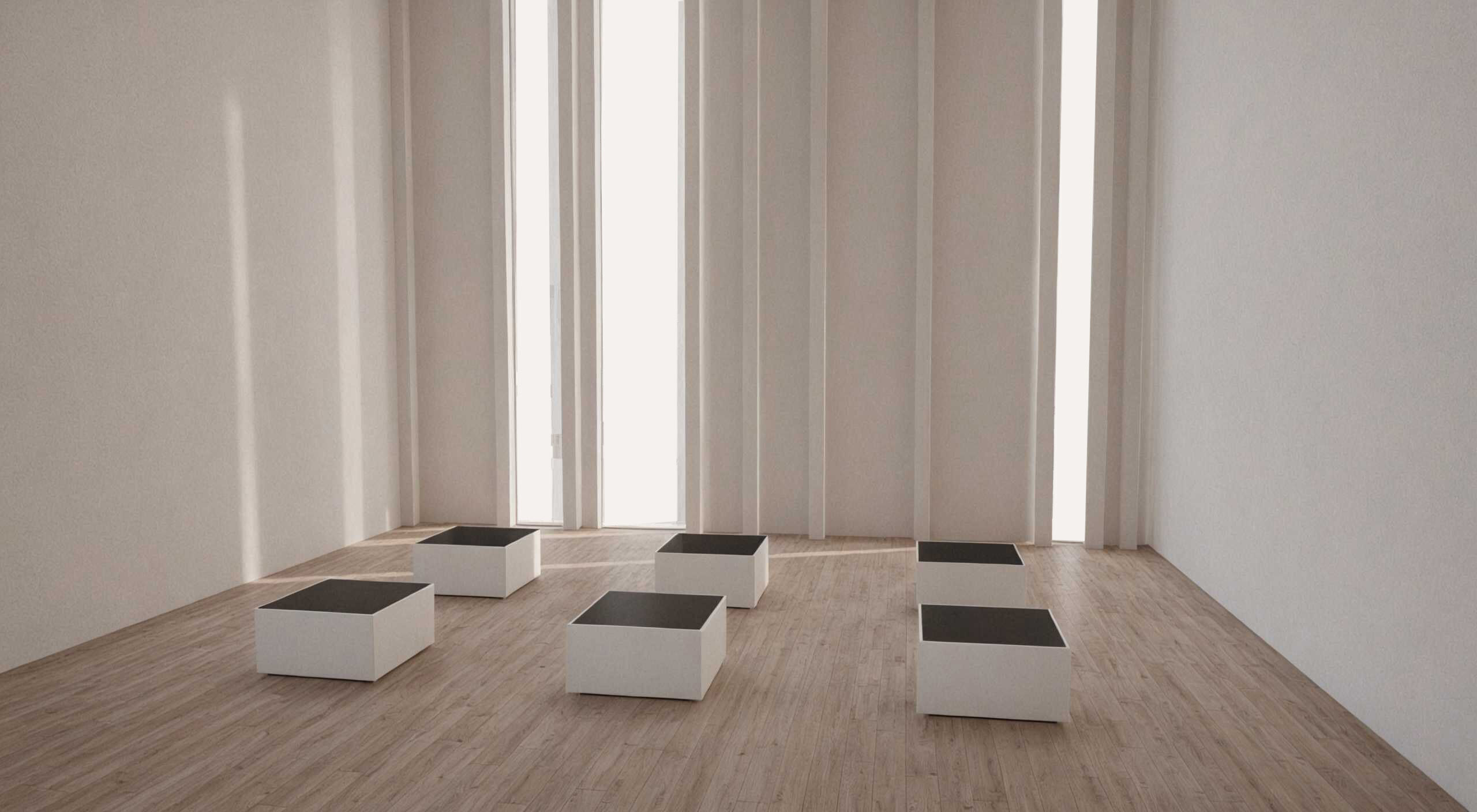 VR Gallery Minimal Showroom for pruducts vol 4 Low-poly 3D model_4