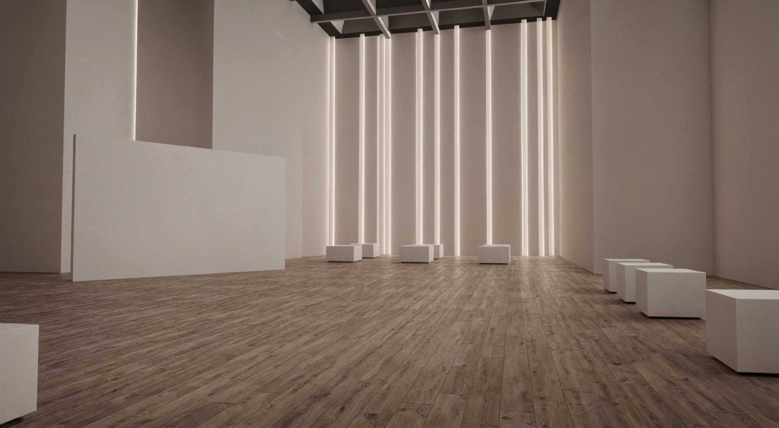 VR Gallery Minimal Showroom for pruducts vol 4 Low-poly 3D model_3