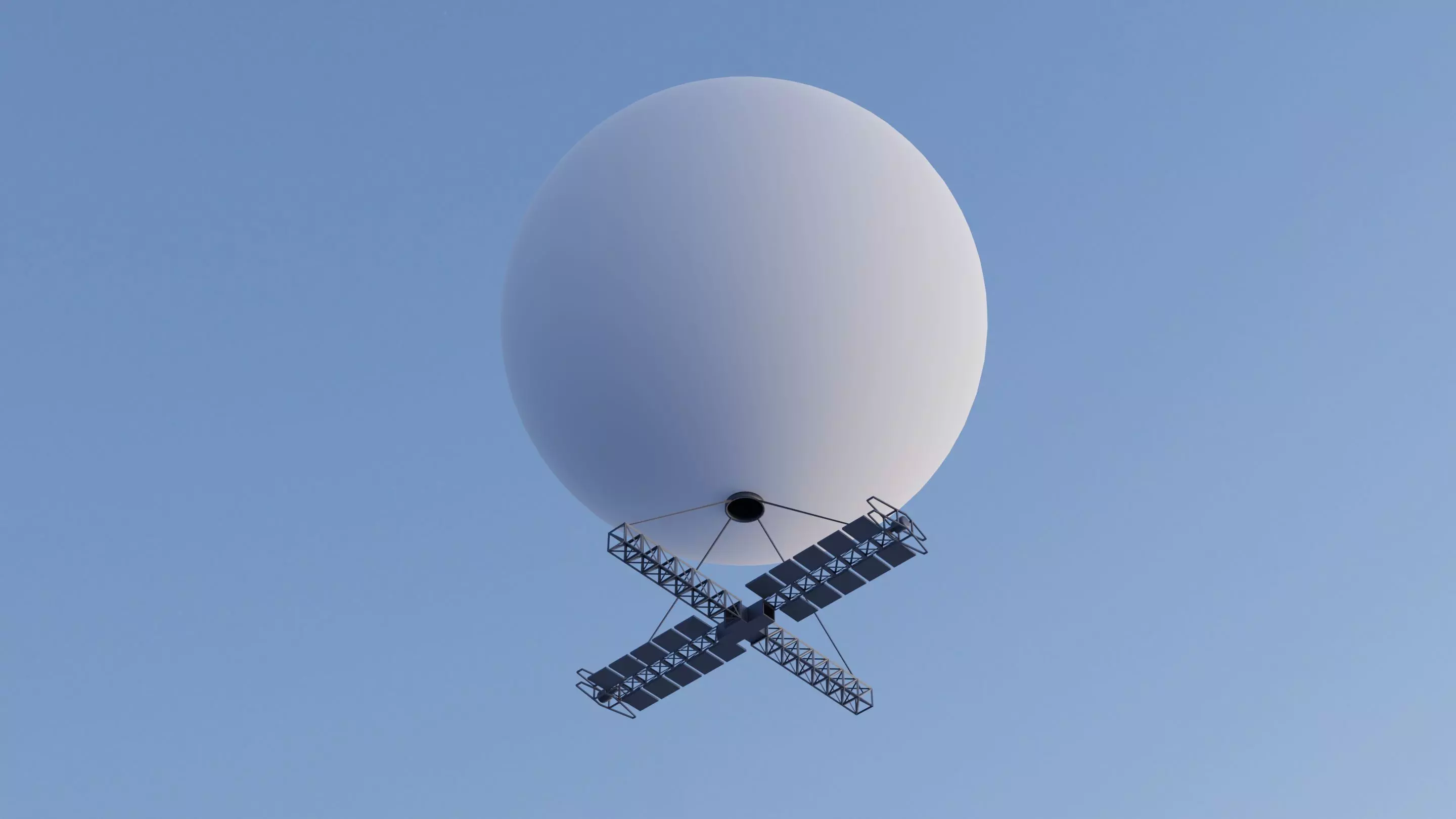 Chinese spy balloon 3D model_0
