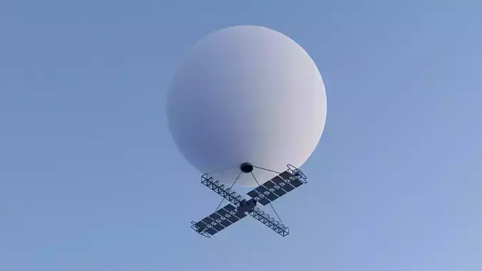 Chinese spy balloon 3D model
