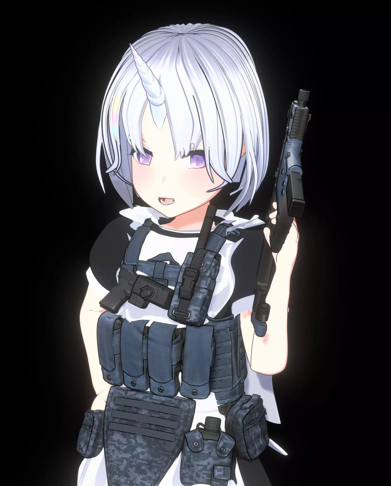 Anime Character Ayatsuno Uni 3D model