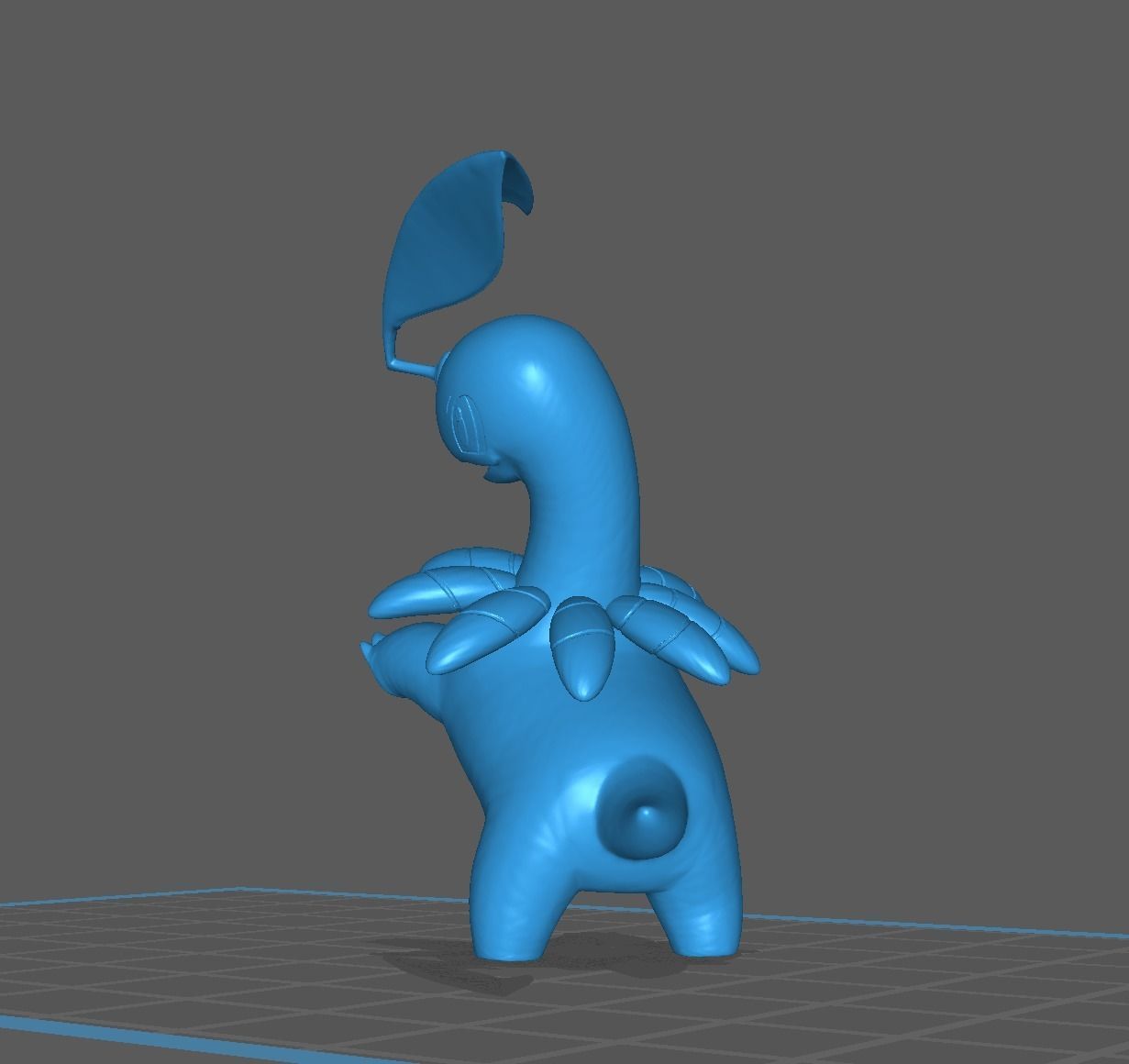 Bayleef pokemon 3D print model 3D print model_11