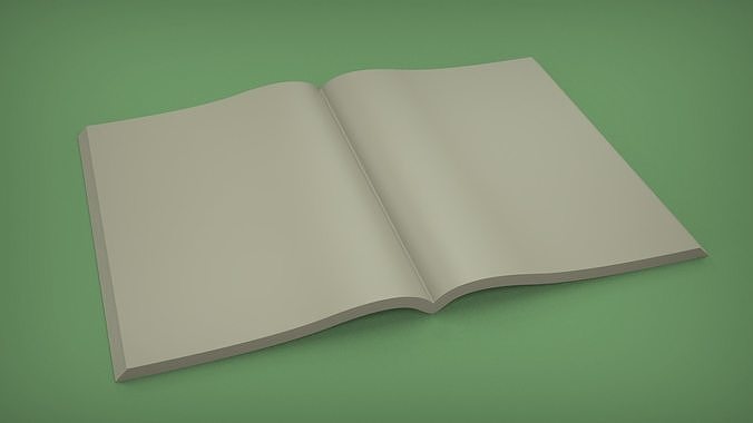 Opened Book 3D print model