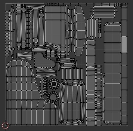 Piano Low-poly 3D model_2