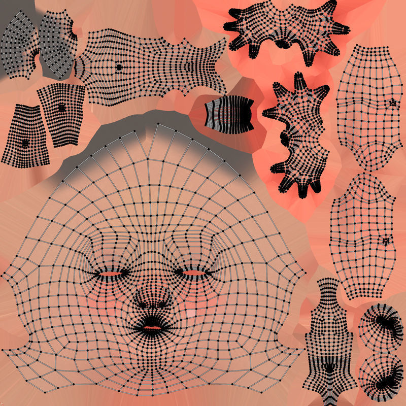 Jumana Cartoon Girl Character Rigged 3D model_6