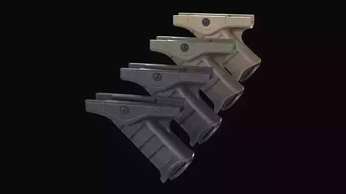 Stark SE-5 Express tactical forward grip Low-poly 3D model