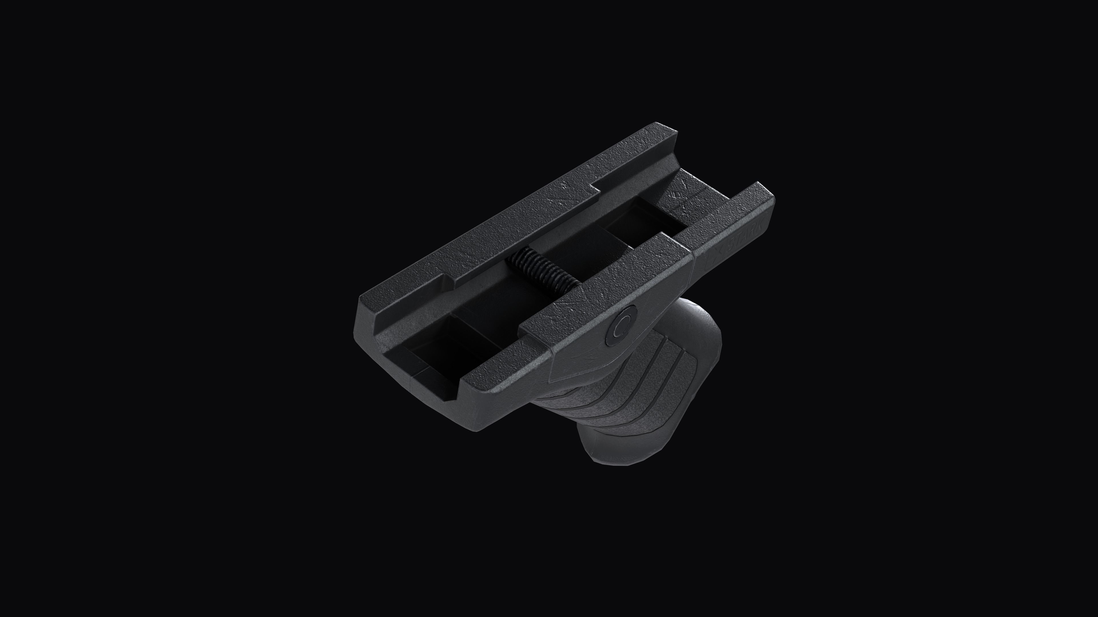 Stark SE-5 Express tactical forward grip Low-poly 3D model_9