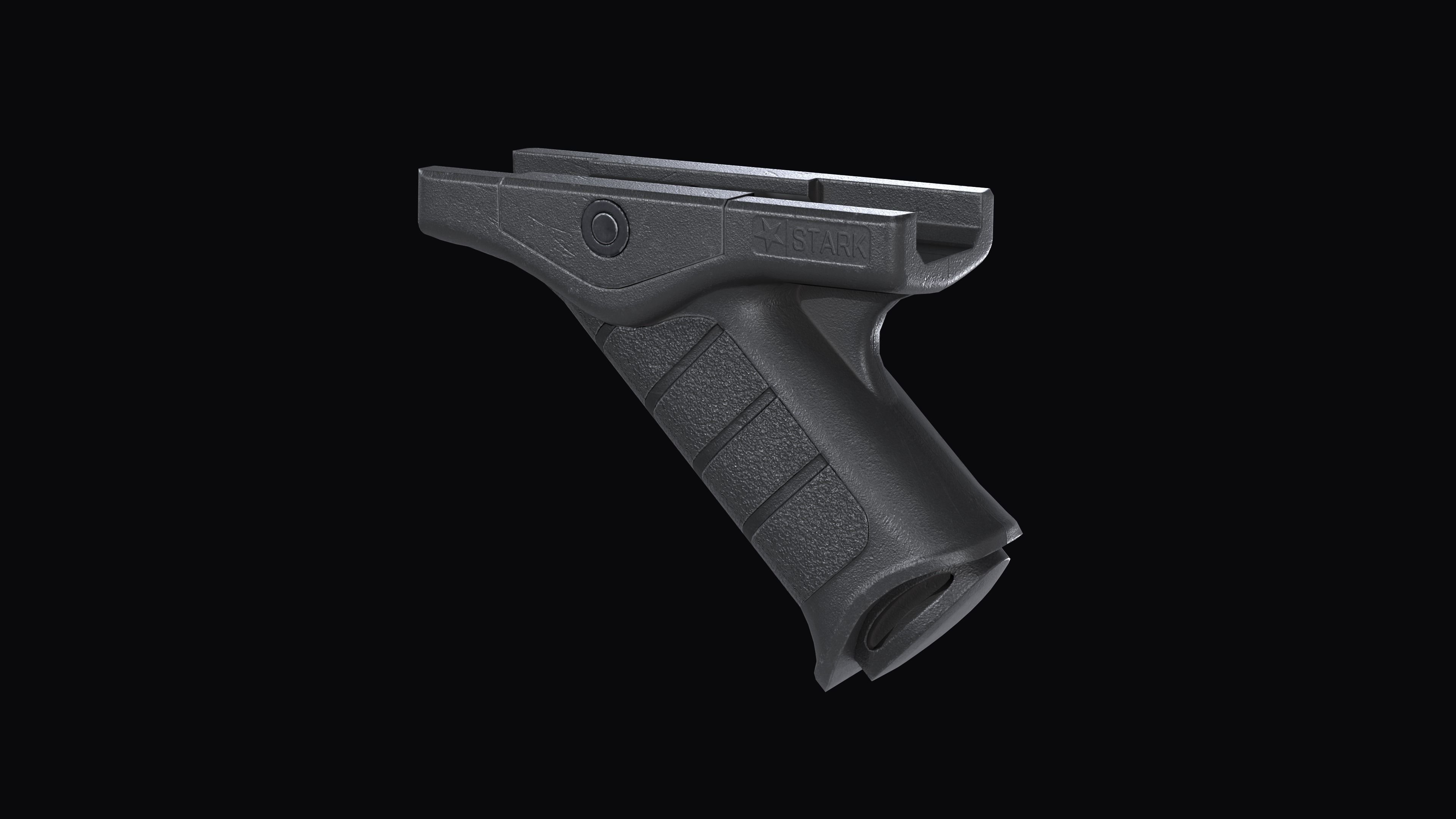 Stark SE-5 Express tactical forward grip Low-poly 3D model_8