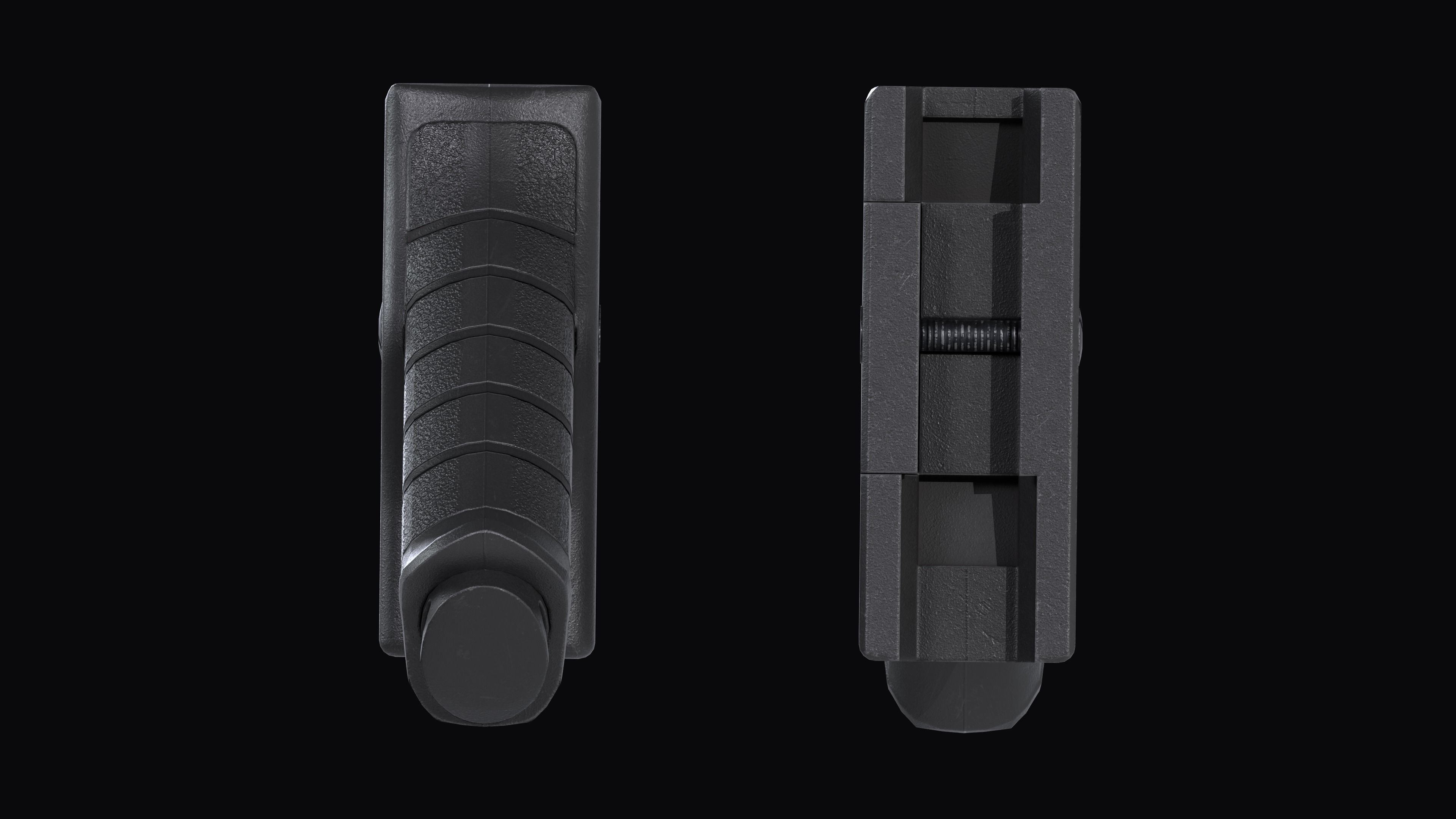 Stark SE-5 Express tactical forward grip Low-poly 3D model_14