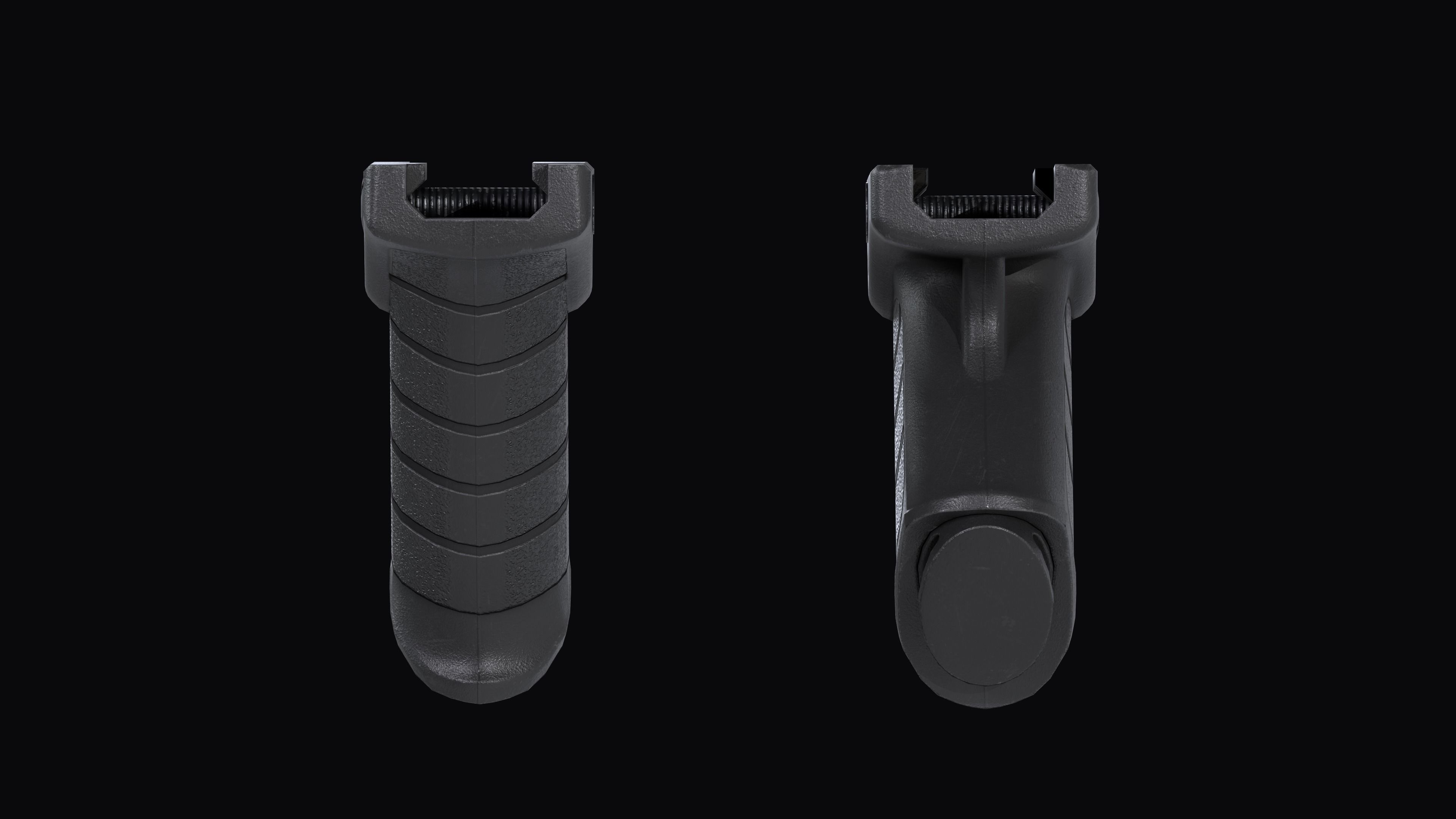 Stark SE-5 Express tactical forward grip Low-poly 3D model_13