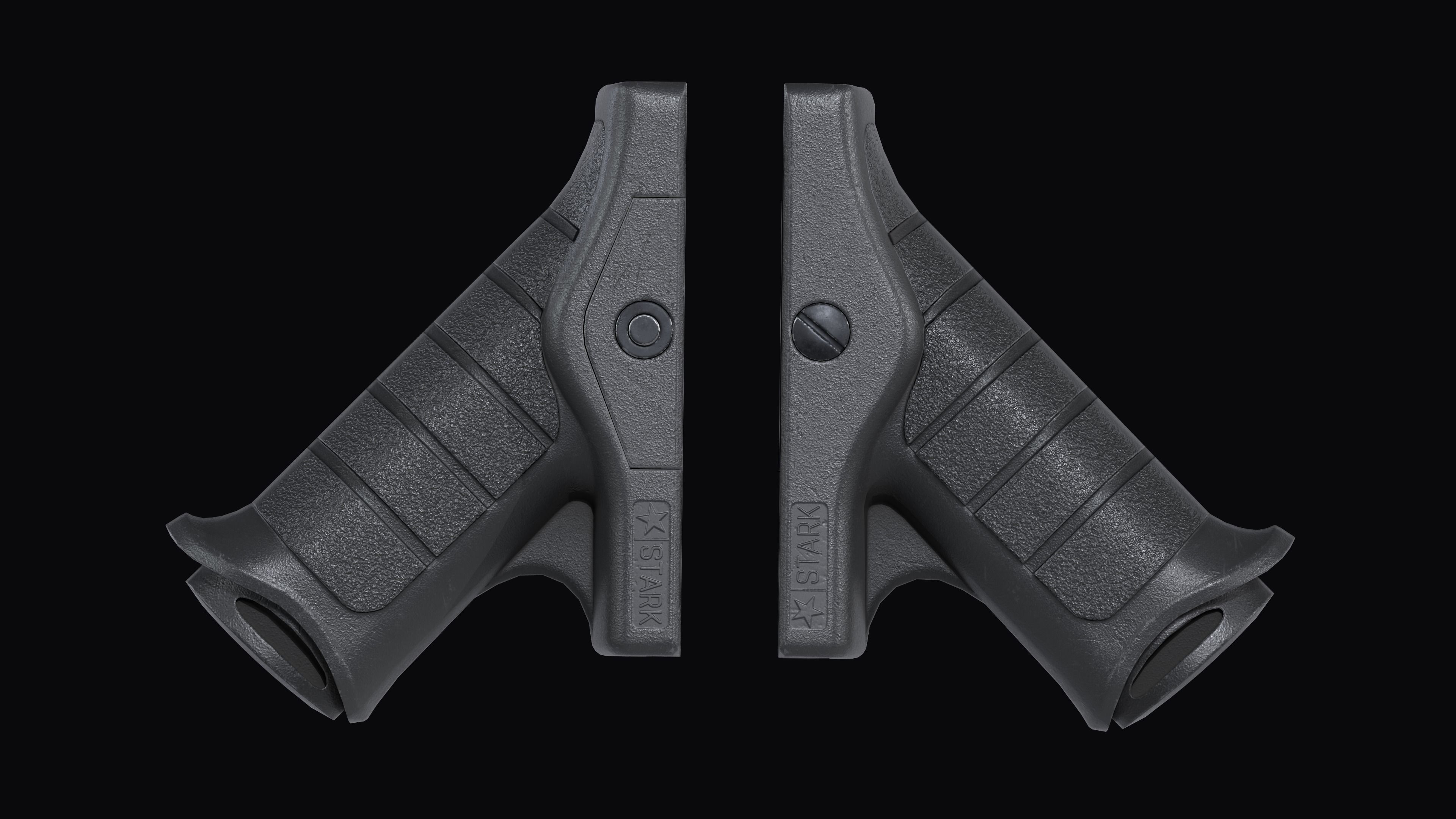 Stark SE-5 Express tactical forward grip Low-poly 3D model_12