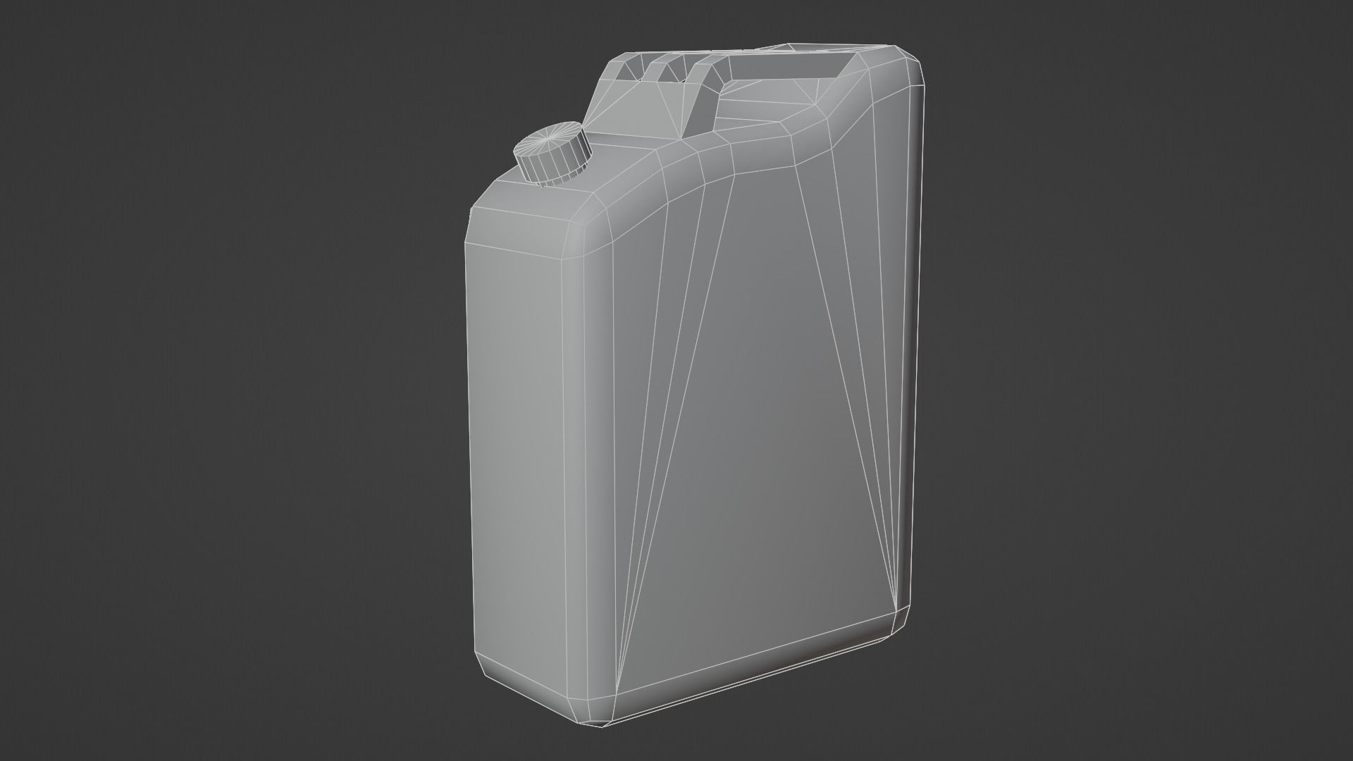 Jerrycan gas can Low-poly 3D model_7