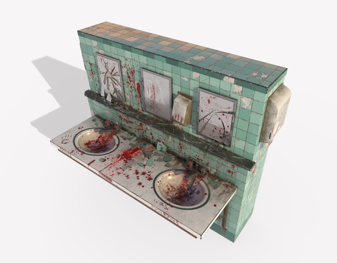Bloody Sink 3D model_2