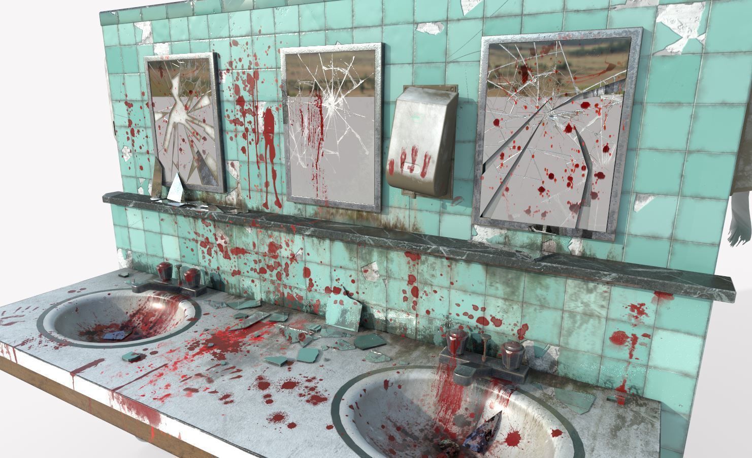 Bloody Sink 3D model_7