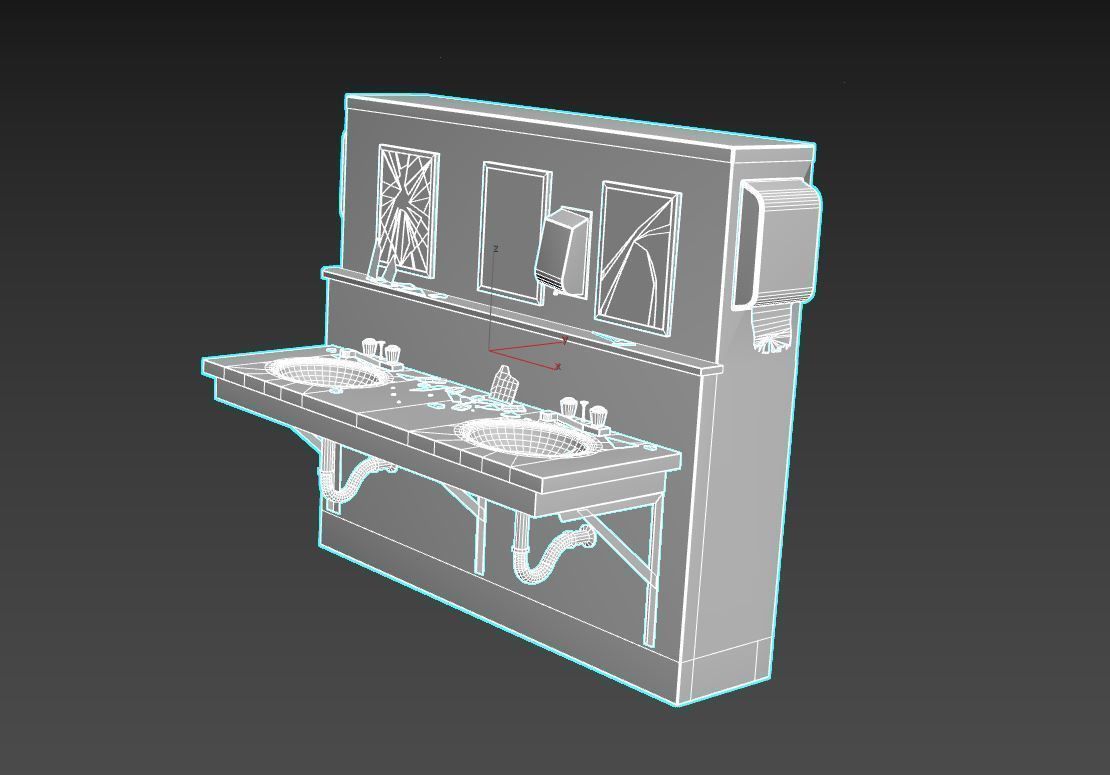 Bloody Sink 3D model_9