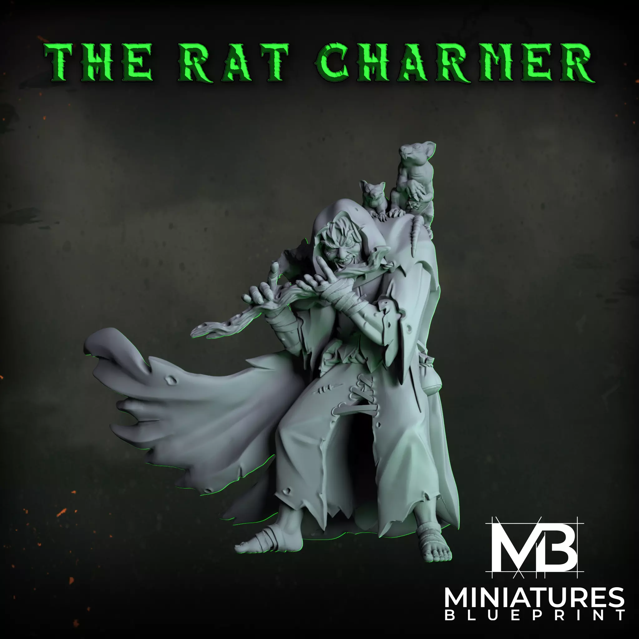 The Rat Charmer 3D print model