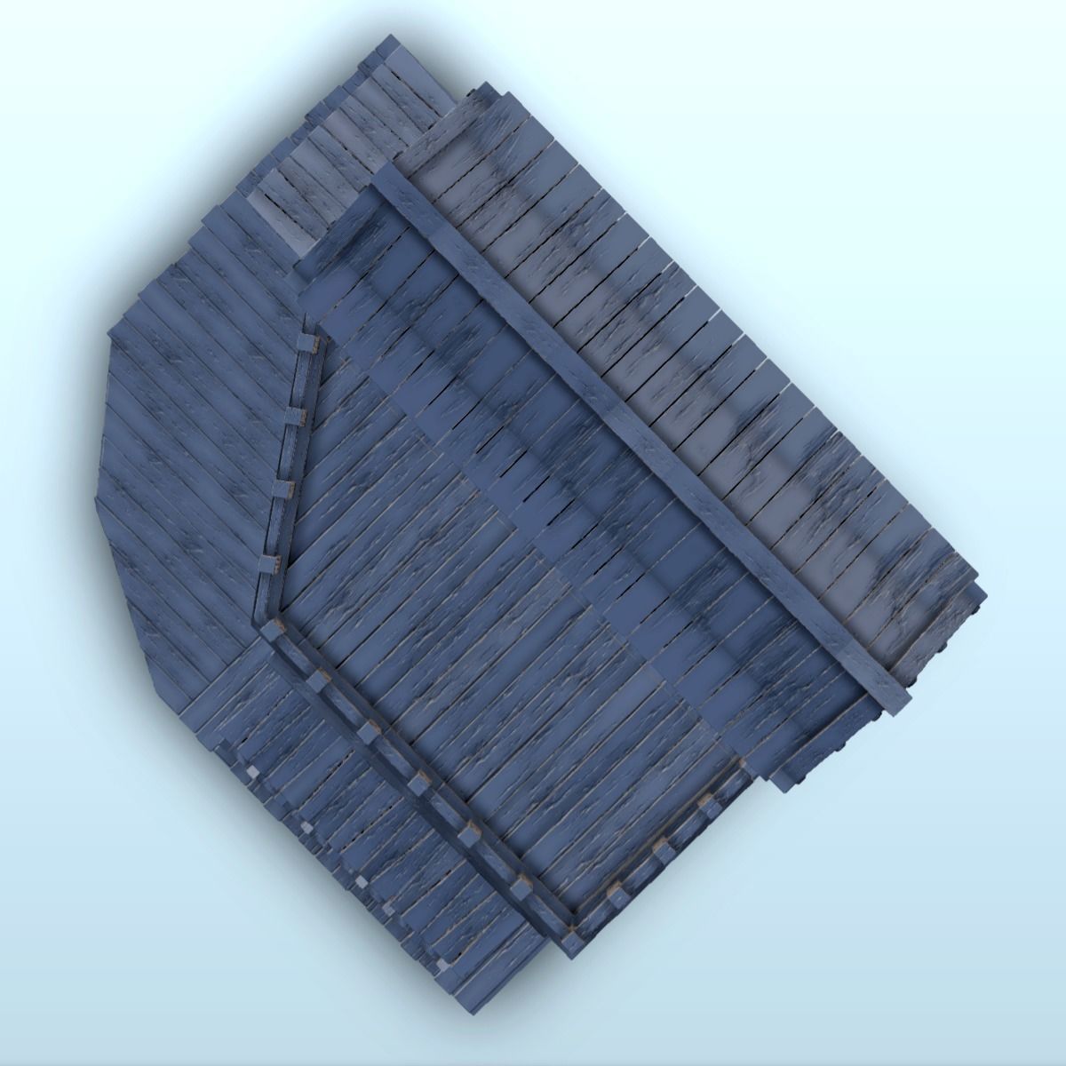 Western gun shop with floor and terrace 11 - USA ACW Civil War 3D print model_8