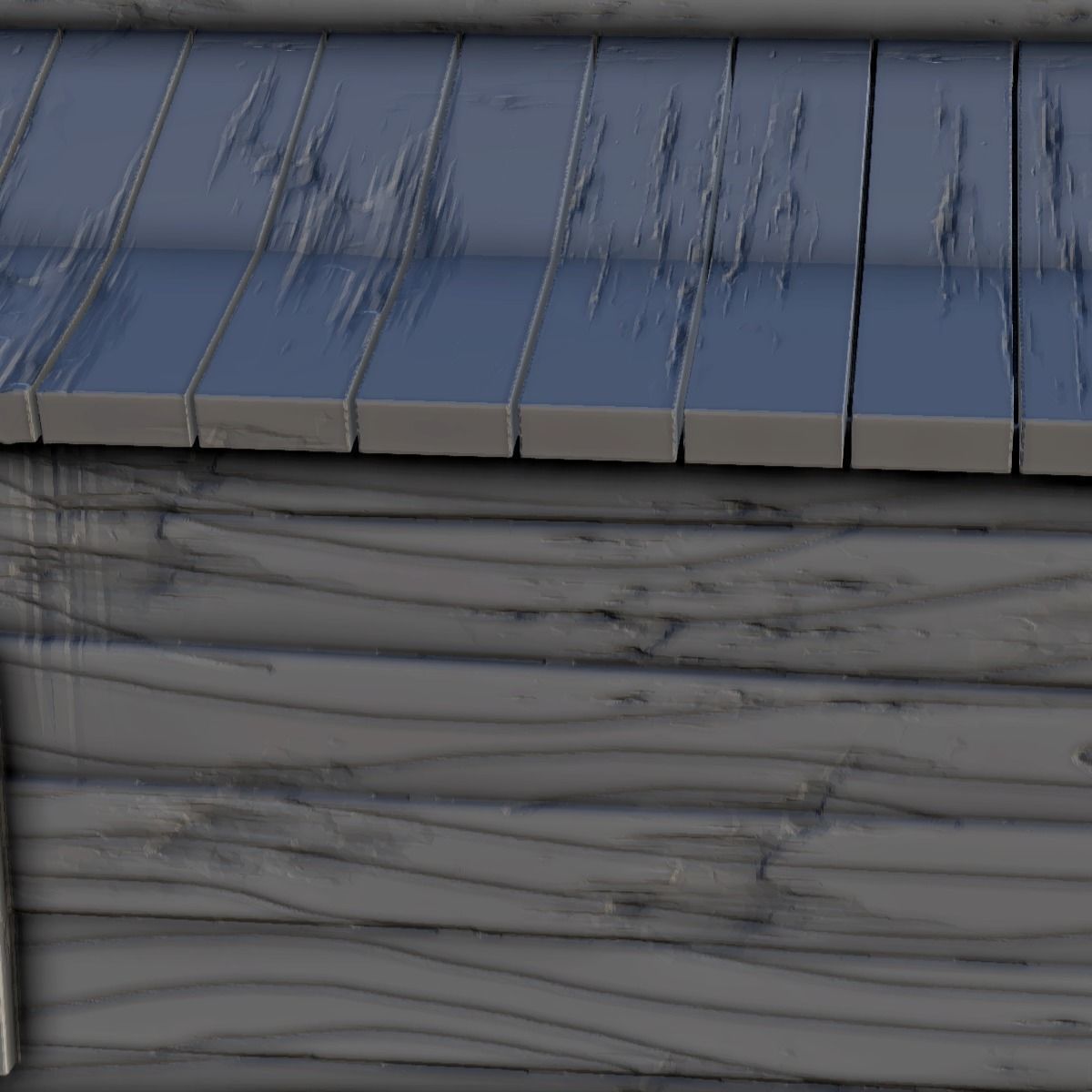 Western gun shop with floor and terrace 11 - USA ACW Civil War 3D print model_16