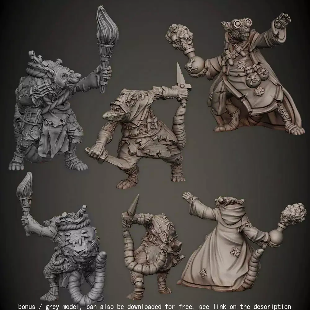 Rat Folk 3D print model
