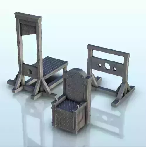 Set of instruments of torture 3 - Medieval Gothic Feudal Old
