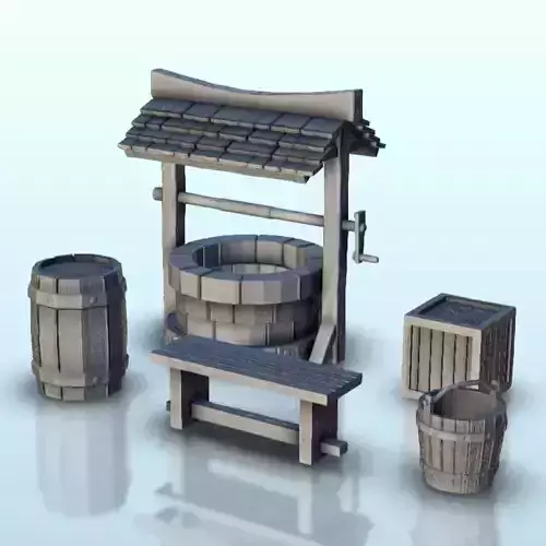 Set of exterior medieval accesories 1 - Medieval Gothic Feudal