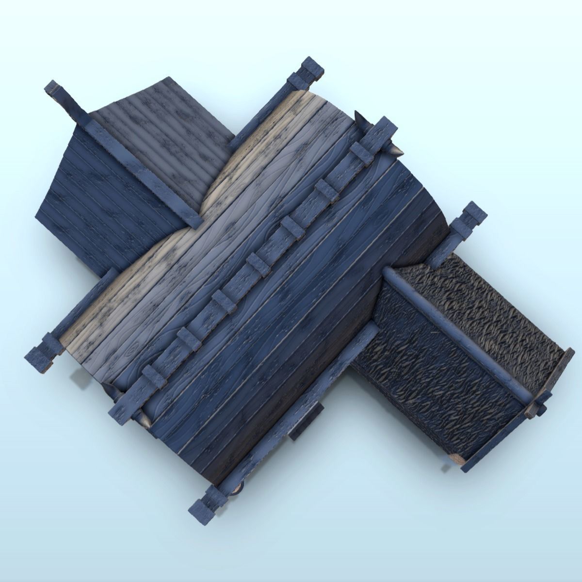 Scandinavian house with large canopy and ornaments 9 3D print model_10