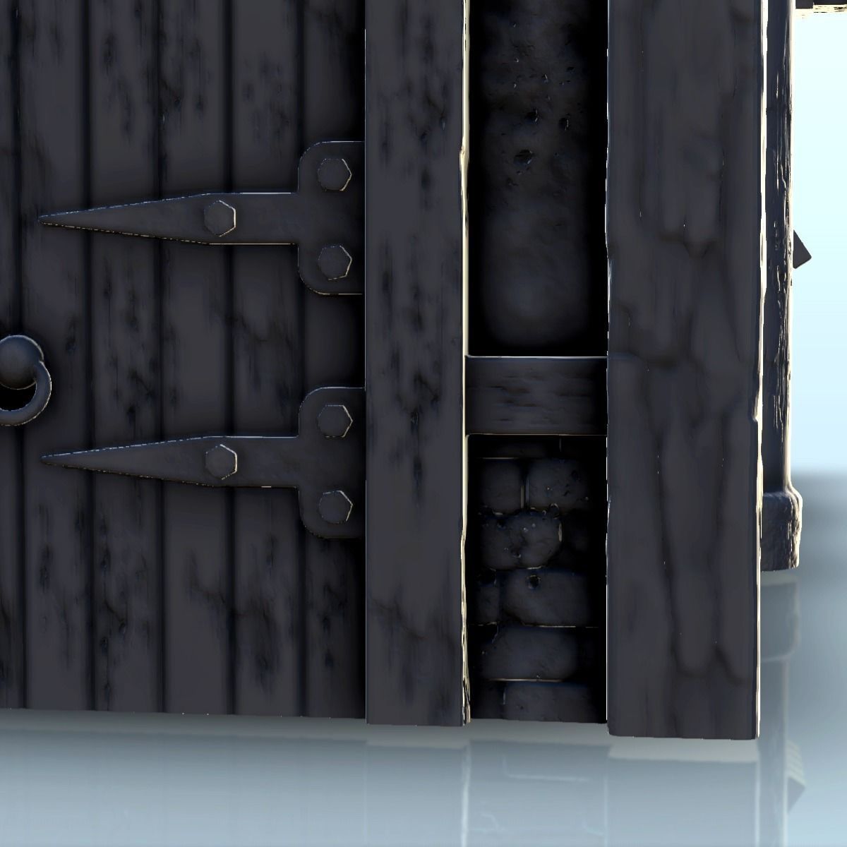 Scandinavian house with large canopy and ornaments 9 3D print model_17