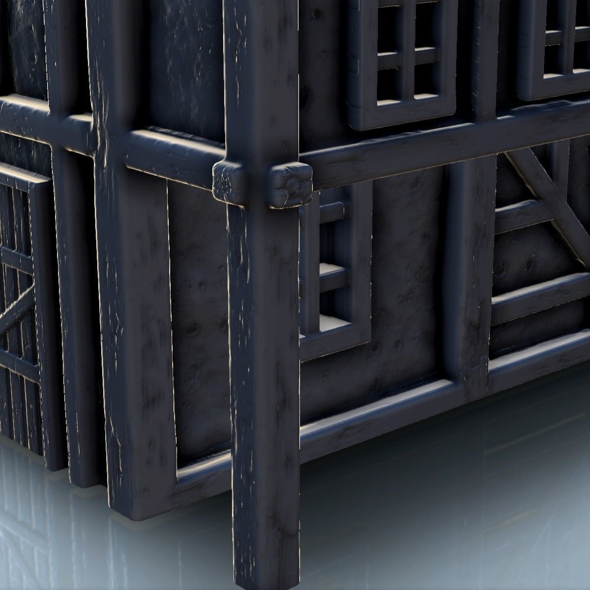 Medieval shop with sign 2 3D print model_8