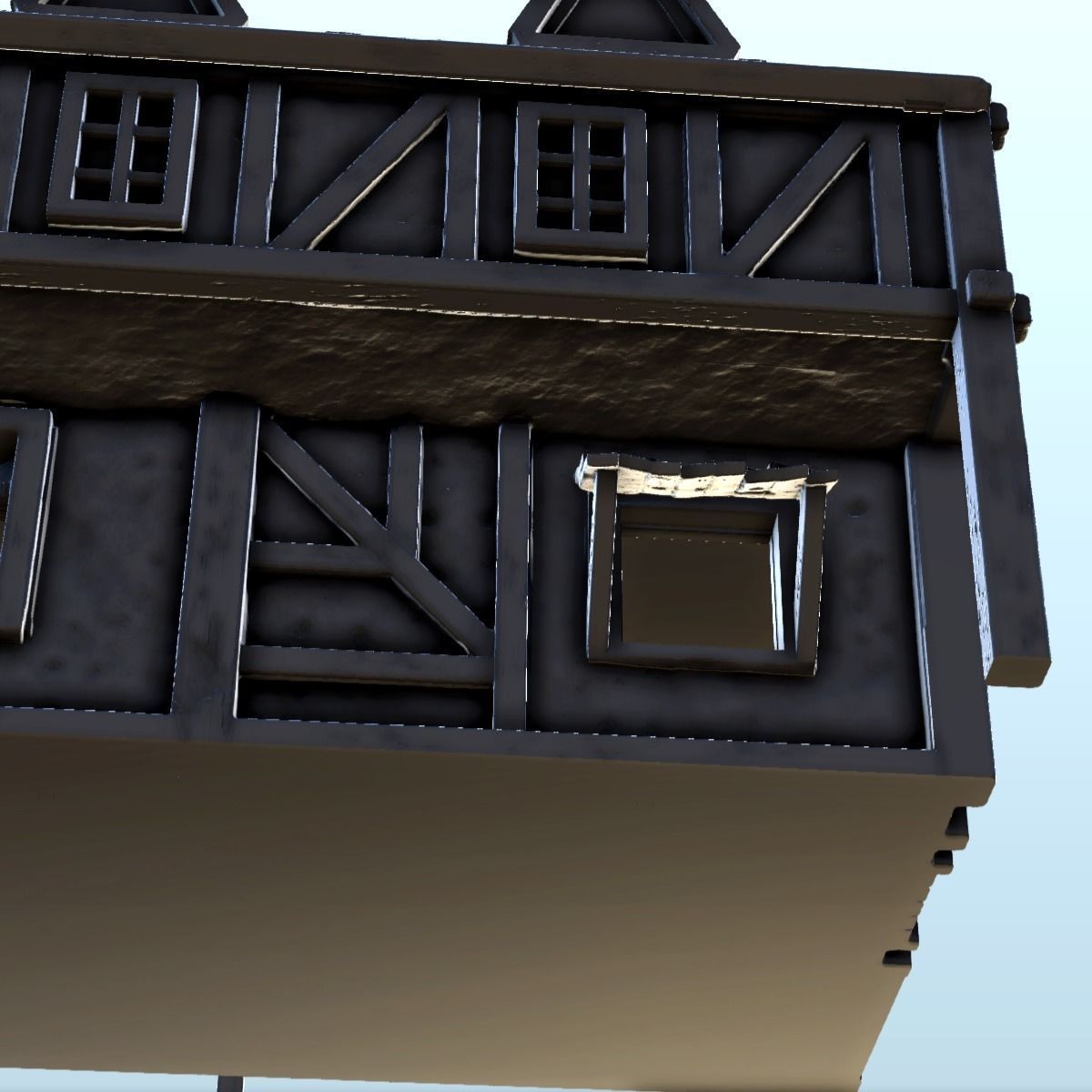 Medieval shop with sign 2 3D print model_10