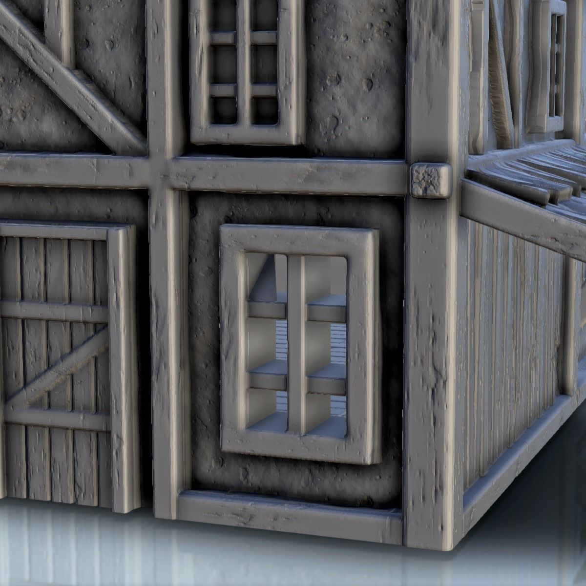 Medieval shop with sign 2 3D print model_17