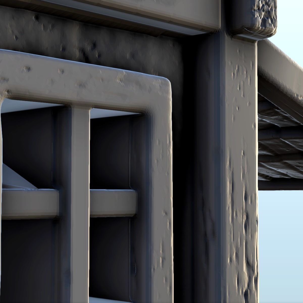 Medieval shop with sign 2 3D print model_14