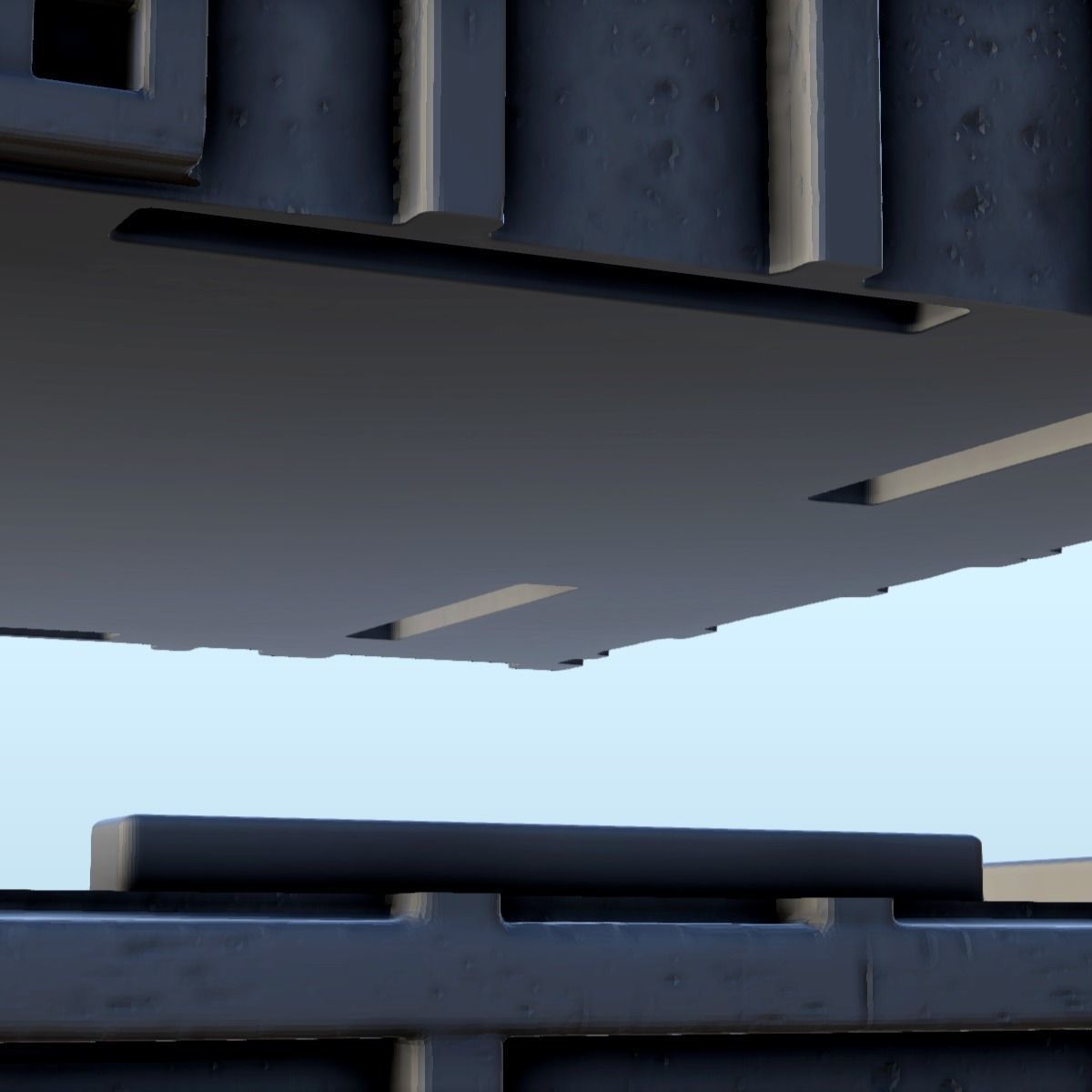 Medieval shop with sign 2 3D print model_19