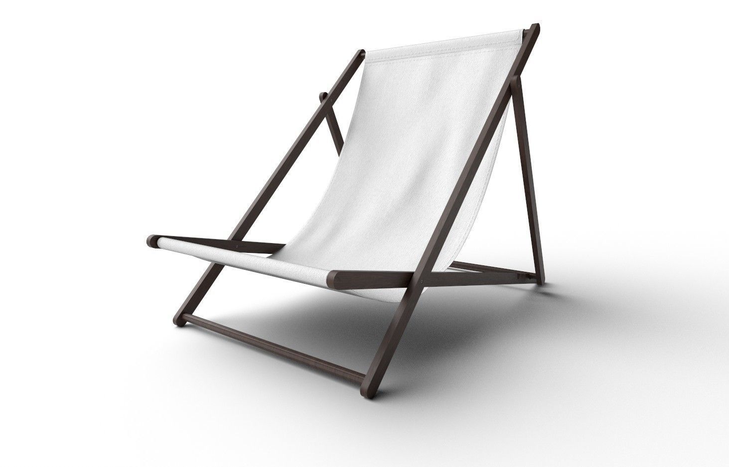 Folding Chair M01 Low-poly 3D model_3