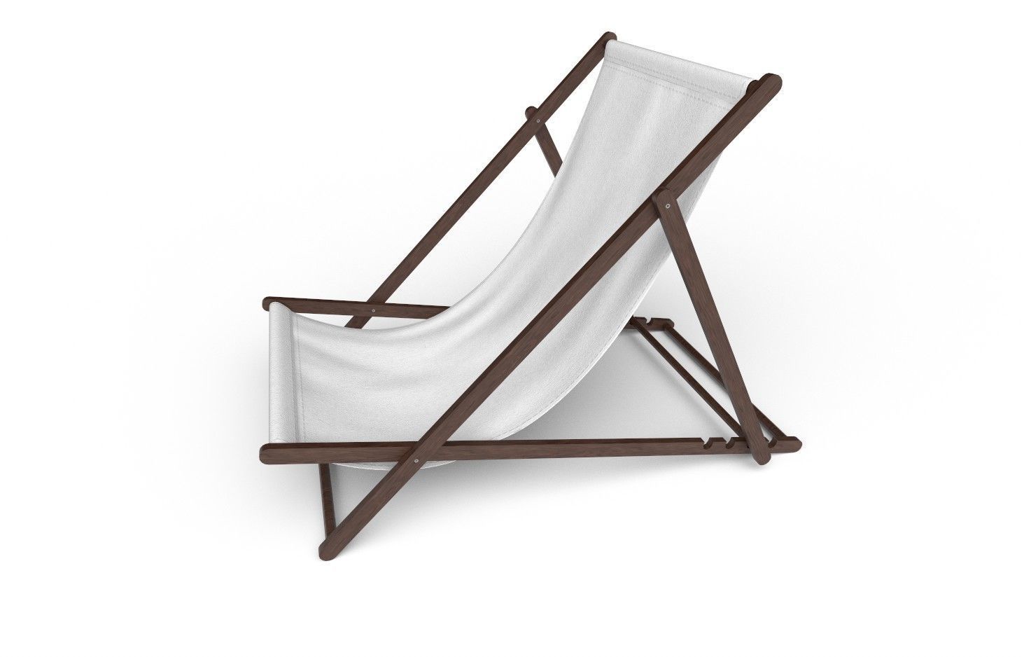 Folding Chair M01 Low-poly 3D model_5