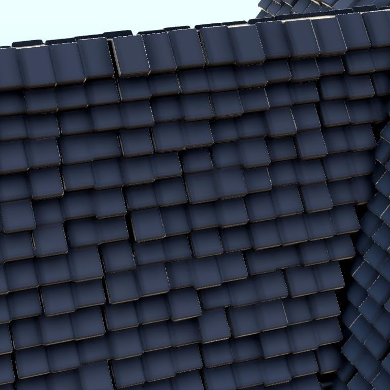 Medieval house with floor and entrance stair 6 3D print model_4