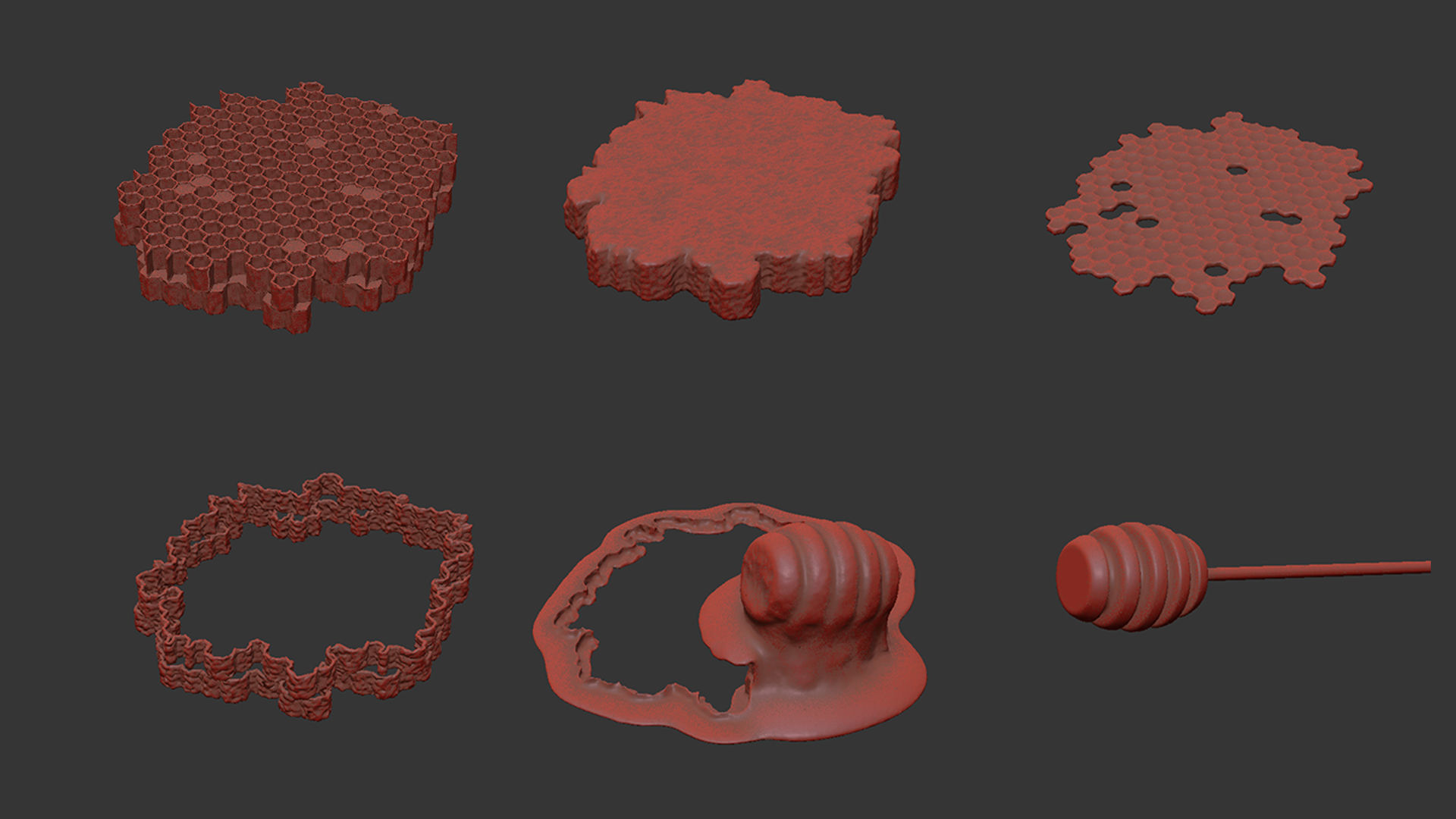 Honeycomb 3D model_13