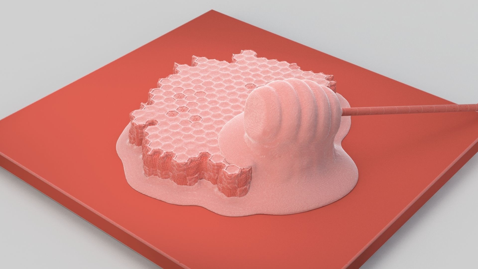Honeycomb 3D model_6