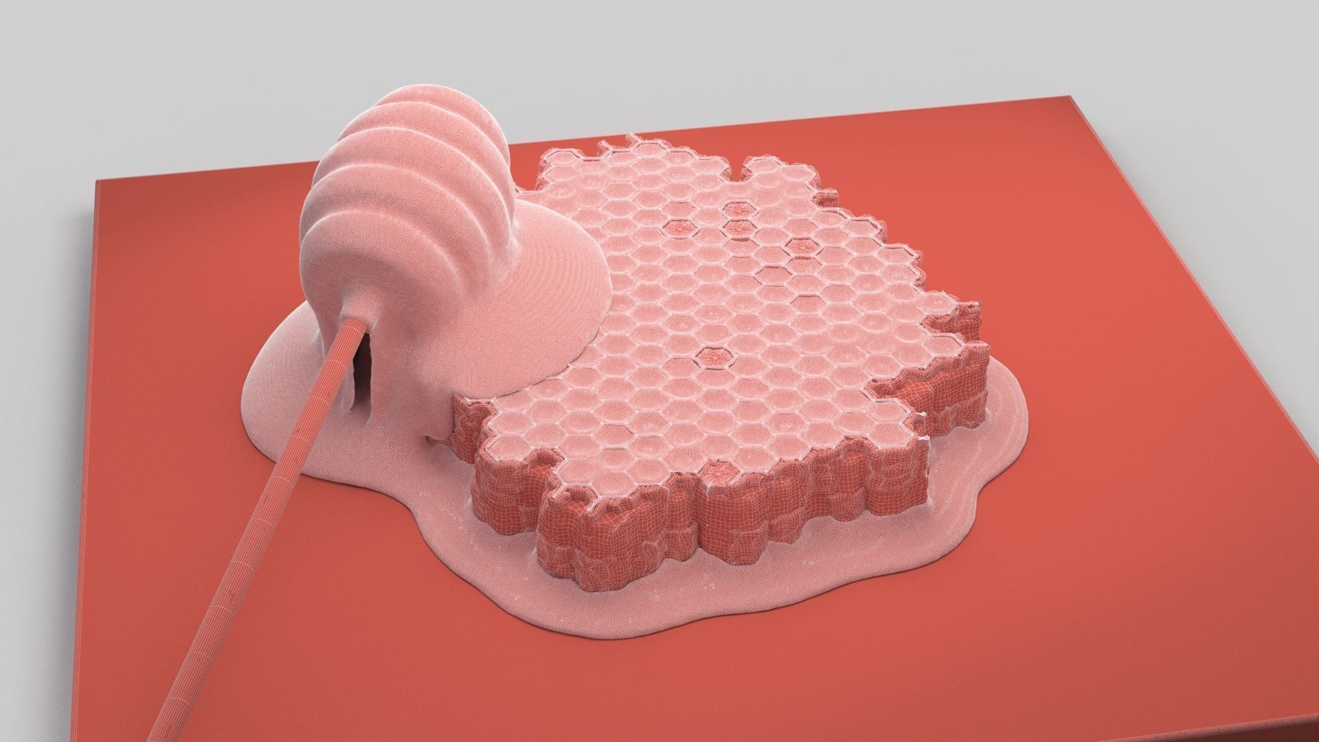 Honeycomb 3D model_7