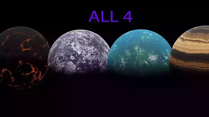 4 Planets Pack