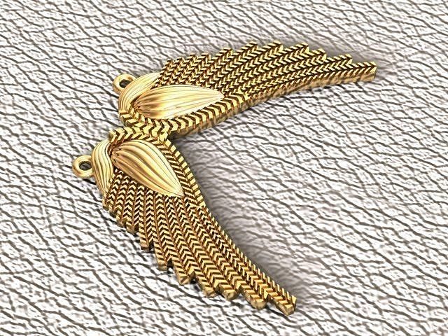 Angel Wing Necklace 3D print model