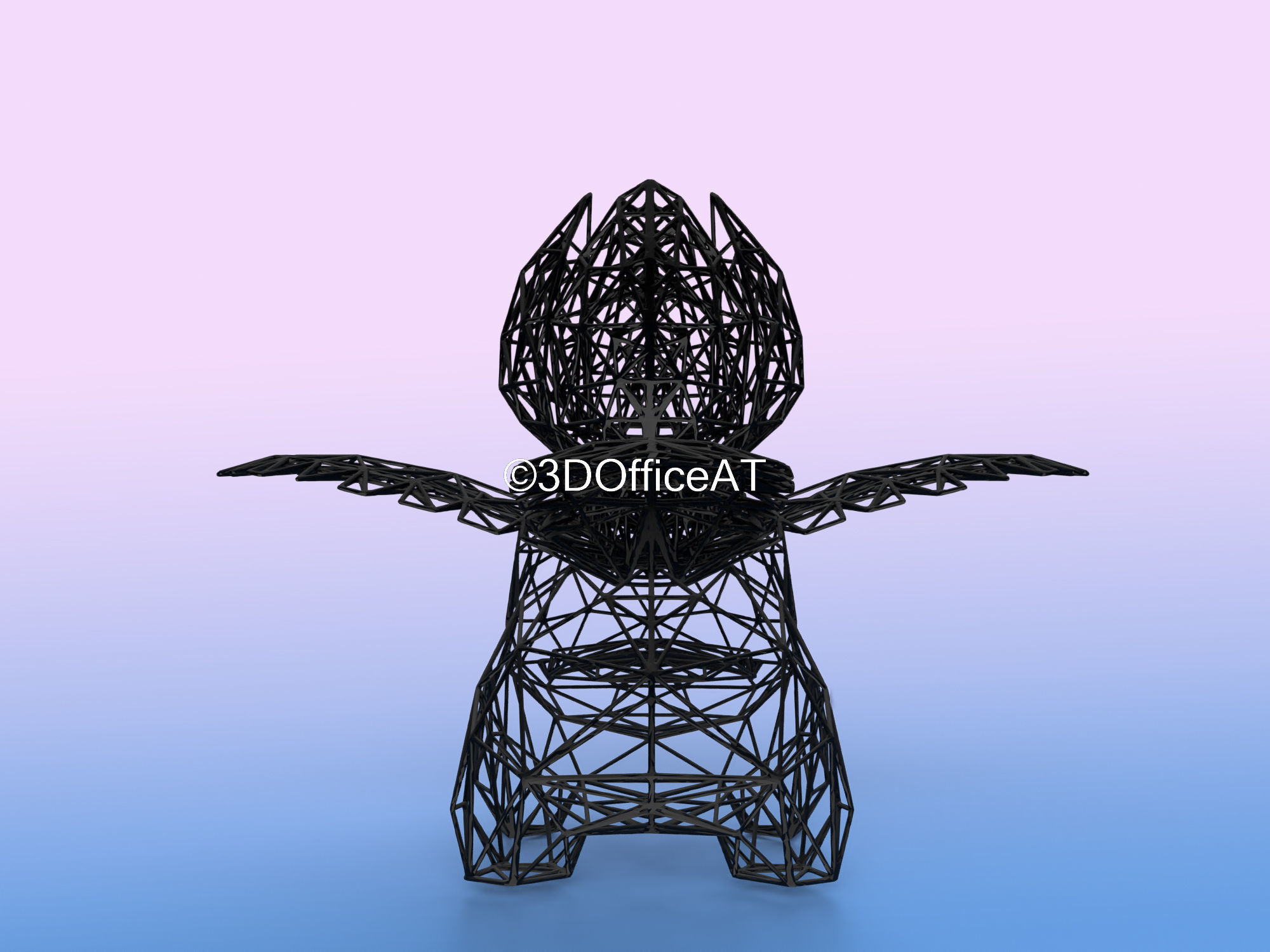 002 Ivysaur Pokemon Wiremon Figure 3D print model_9