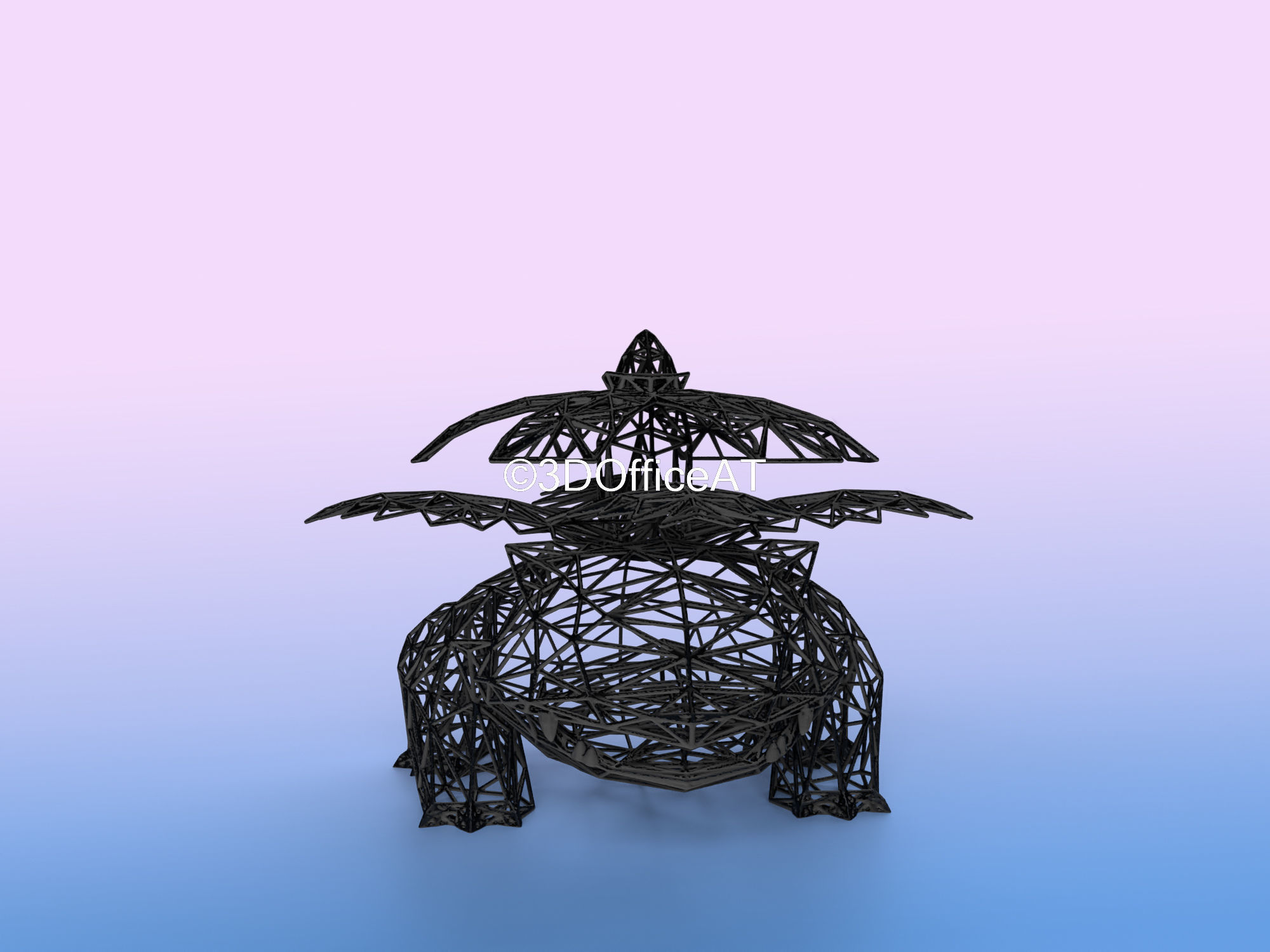 002 Ivysaur Pokemon Wiremon Figure 3D print model_20