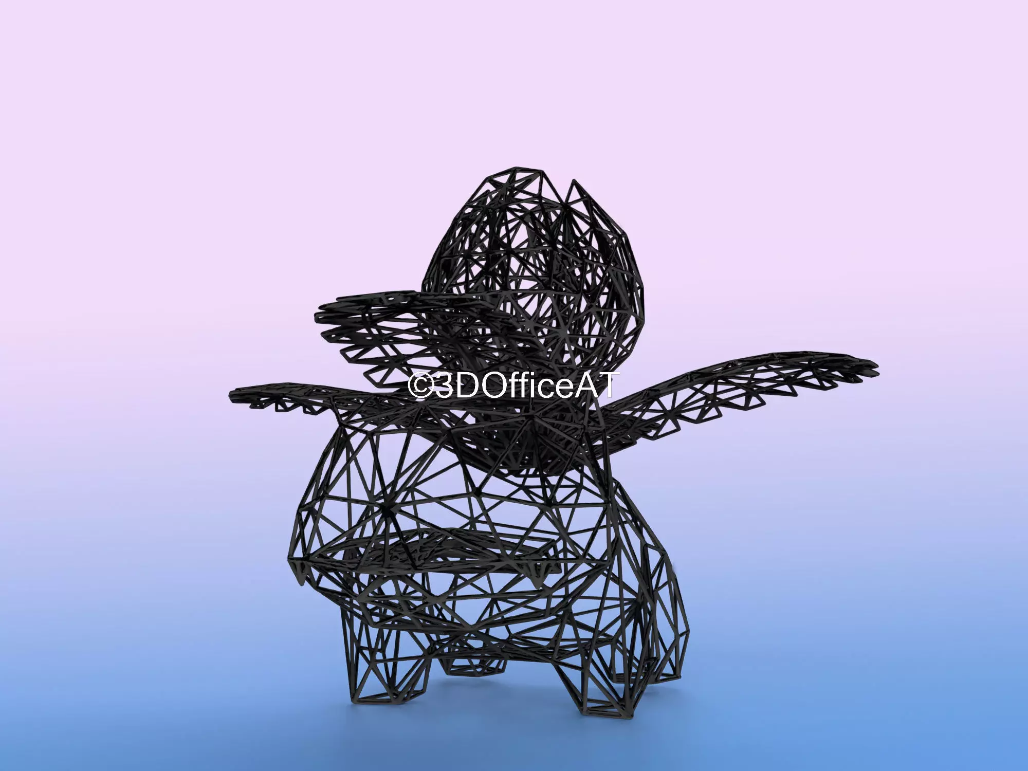 002 Ivysaur Pokemon Wiremon Figure 3D print model_0