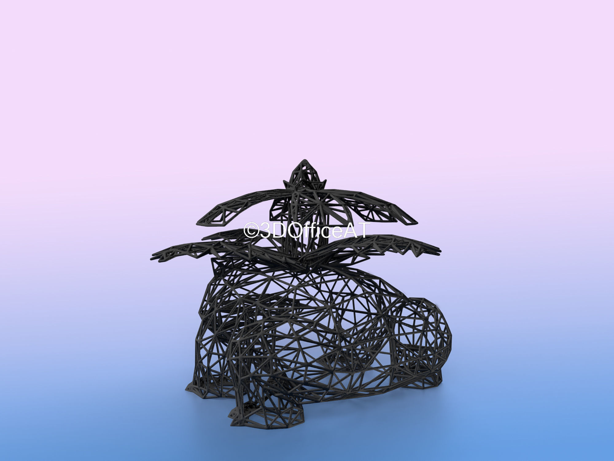 002 Ivysaur Pokemon Wiremon Figure 3D print model_25